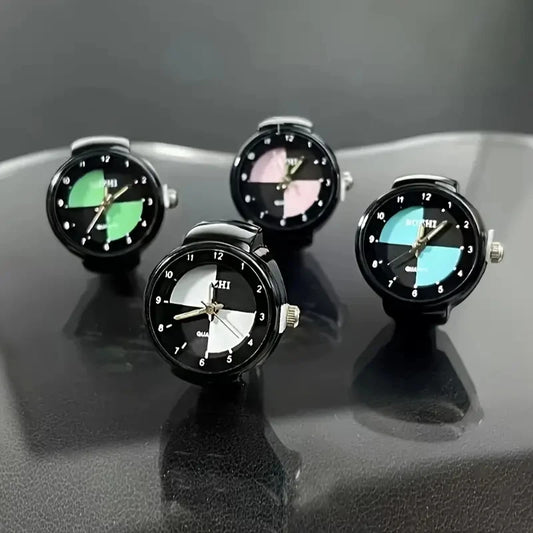 New fashion creative ring watch men and women couple finger watch