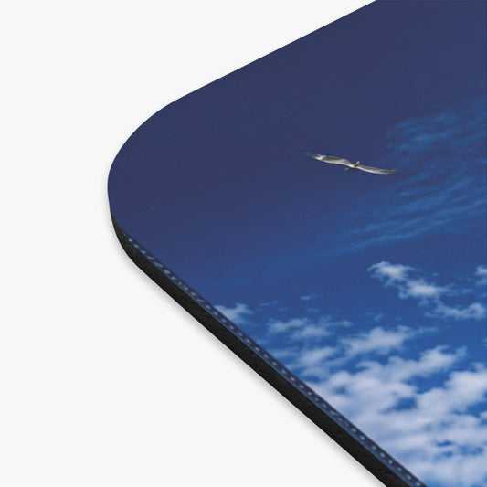Duxpin 'Rise Above' Blue Aviation Mouse Pad — Pilot Aircraft Desk Mat