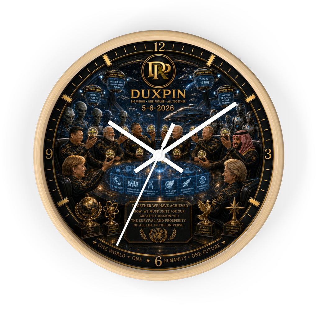 Wall Clock — Duxpin Commemorative Illustration Clock (5-6-2026)