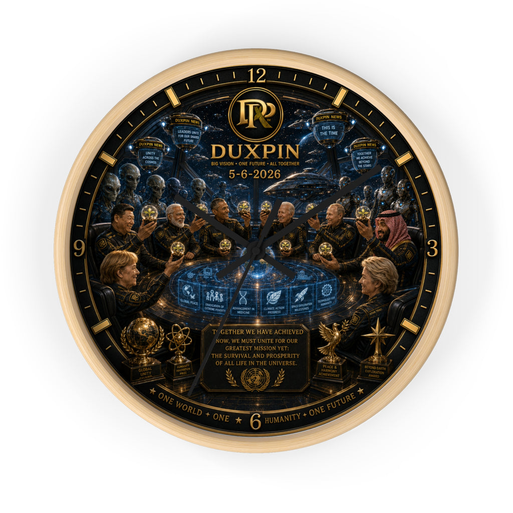 Wall Clock — Duxpin Commemorative Illustration Clock (5-6-2026)