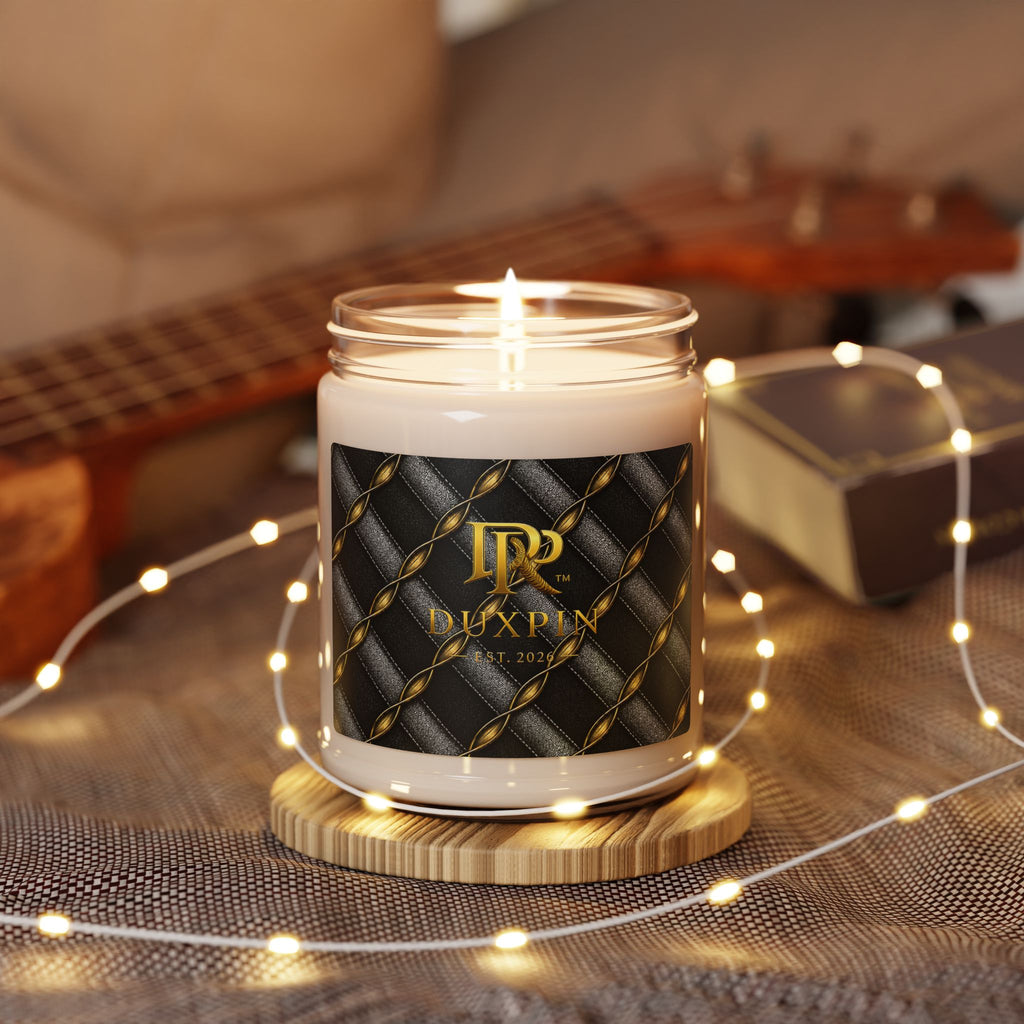 Luxury Gold Chain Soy Candle — 'Duxpin' 9oz Scented Jar