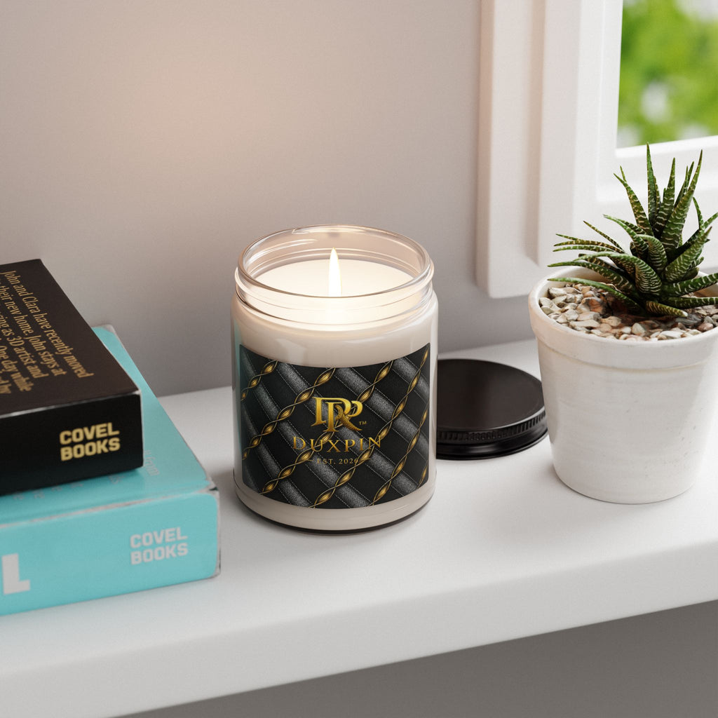 Luxury Gold Chain Soy Candle — 'Duxpin' 9oz Scented Jar