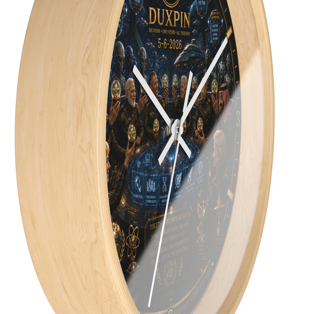 Wall Clock — Duxpin Commemorative Illustration Clock (5-6-2026)