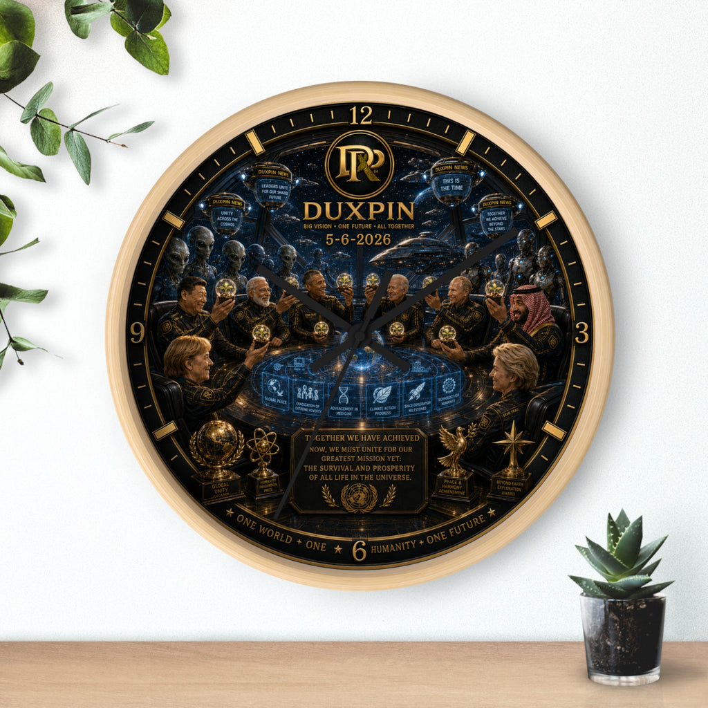 Wall Clock — Duxpin Commemorative Illustration Clock (5-6-2026)