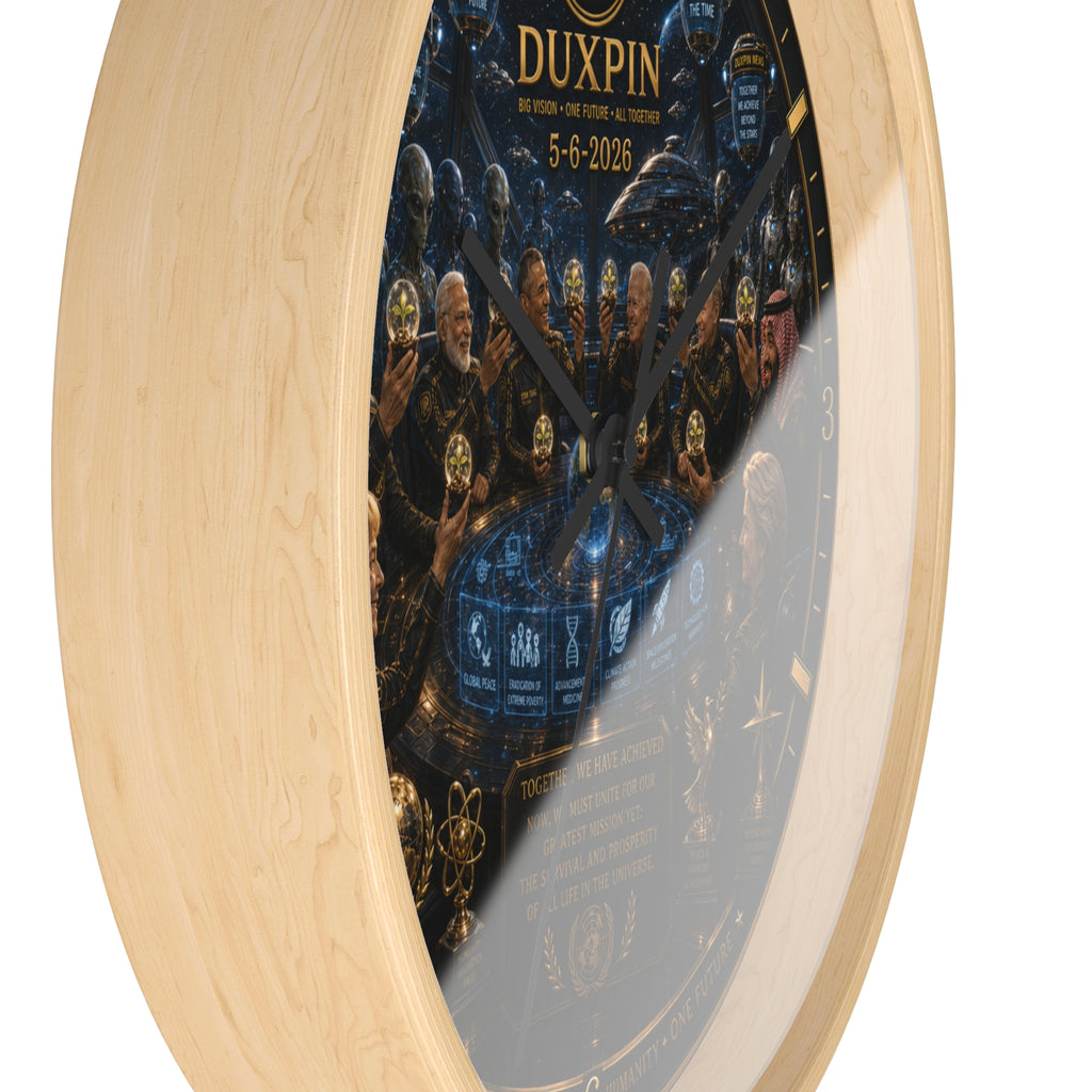 Wall Clock — Duxpin Commemorative Illustration Clock (5-6-2026)