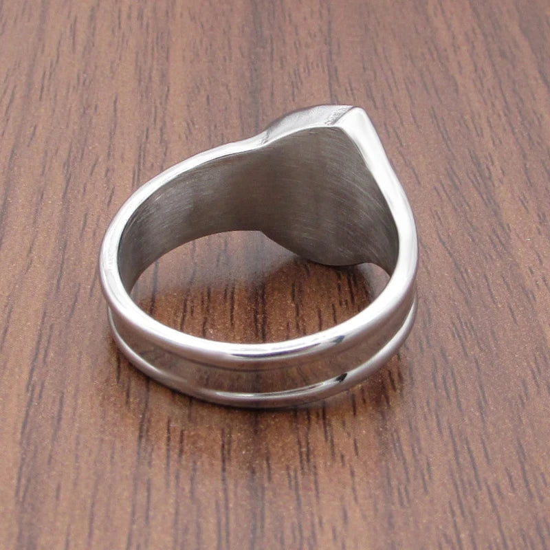 Punk 316L Stainless Steel  Silver Color Hot Sale Men's Motor Biker Mechanic Screw Wrench Ring  Jewelry