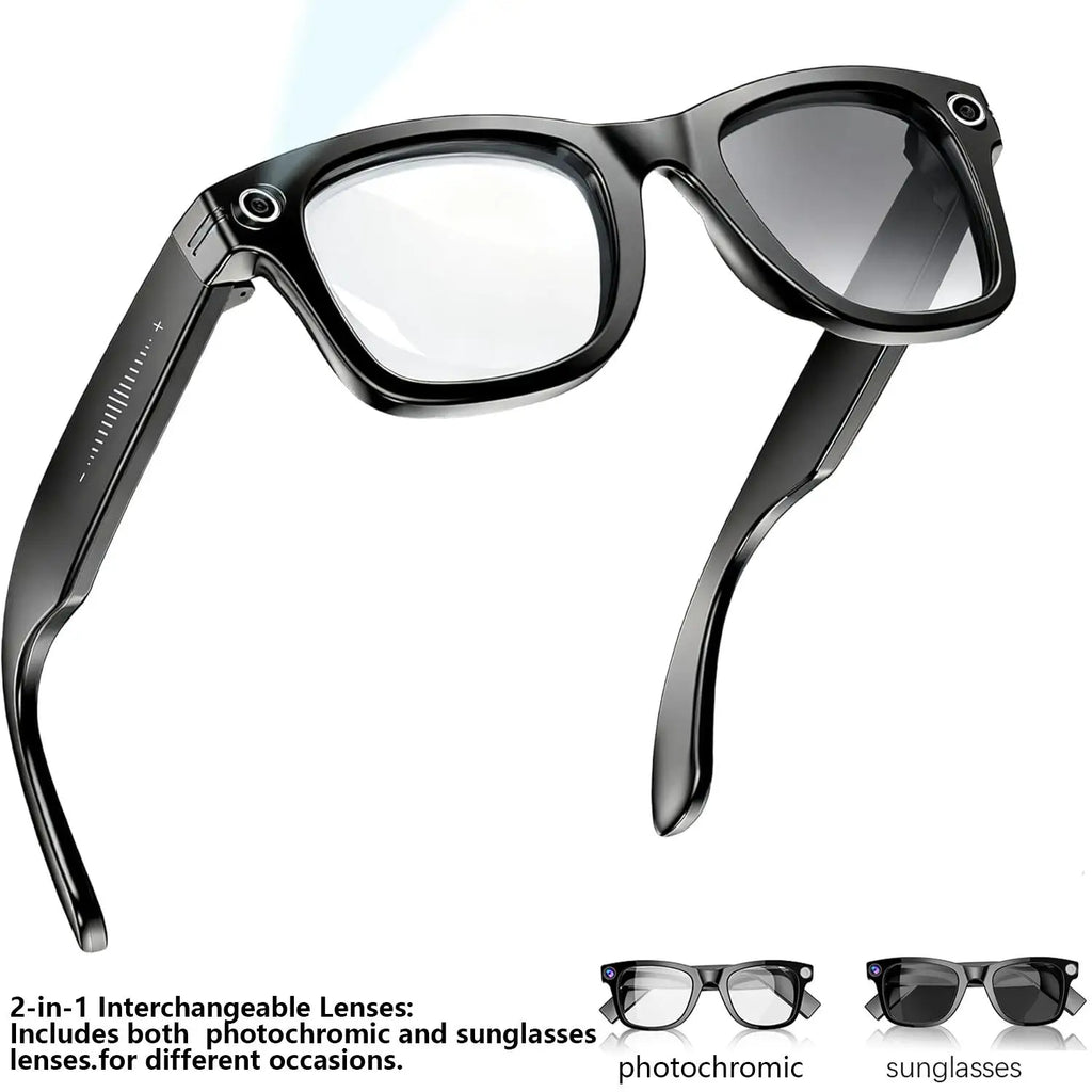 Multifunctional  Smart AI Camera Glasses with 8MP 140+ Languages Real-Time Translation Bluetooth Music 1080P Video Recording