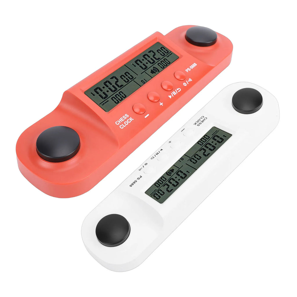 Chess Clock Battery Operated HD Display Chess Timer for International Chess Chinese Chess Competition Portable Game Timer