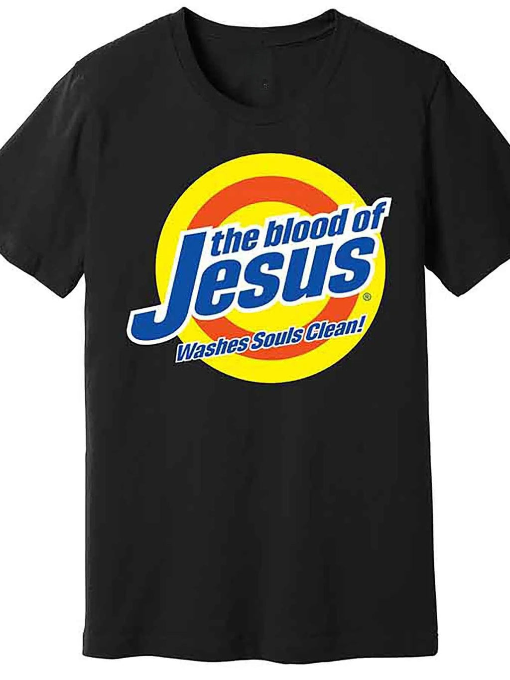 The Blood of Jesus Cleanses the Soul, Premium T-Shirt 230265 Fun Men's Short Sleeve Printed T-Shirt, Suitable as a holiday gift