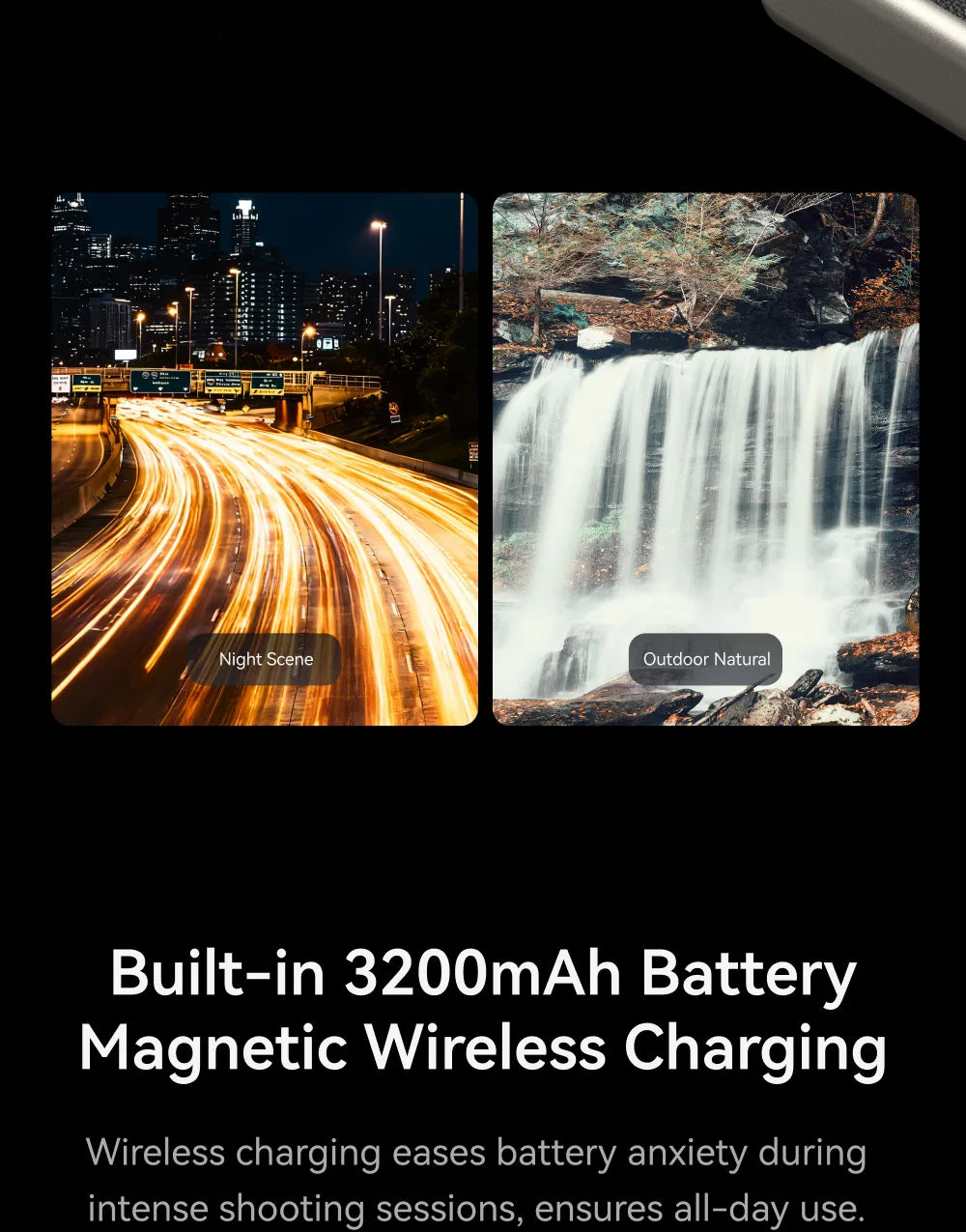 TELESIN Master Grip Kit for SAMSUNG S26 Ultra Magnetic Phone Camera Grip 3200mAh Battery Wireless Charging ND Filter Fill light
