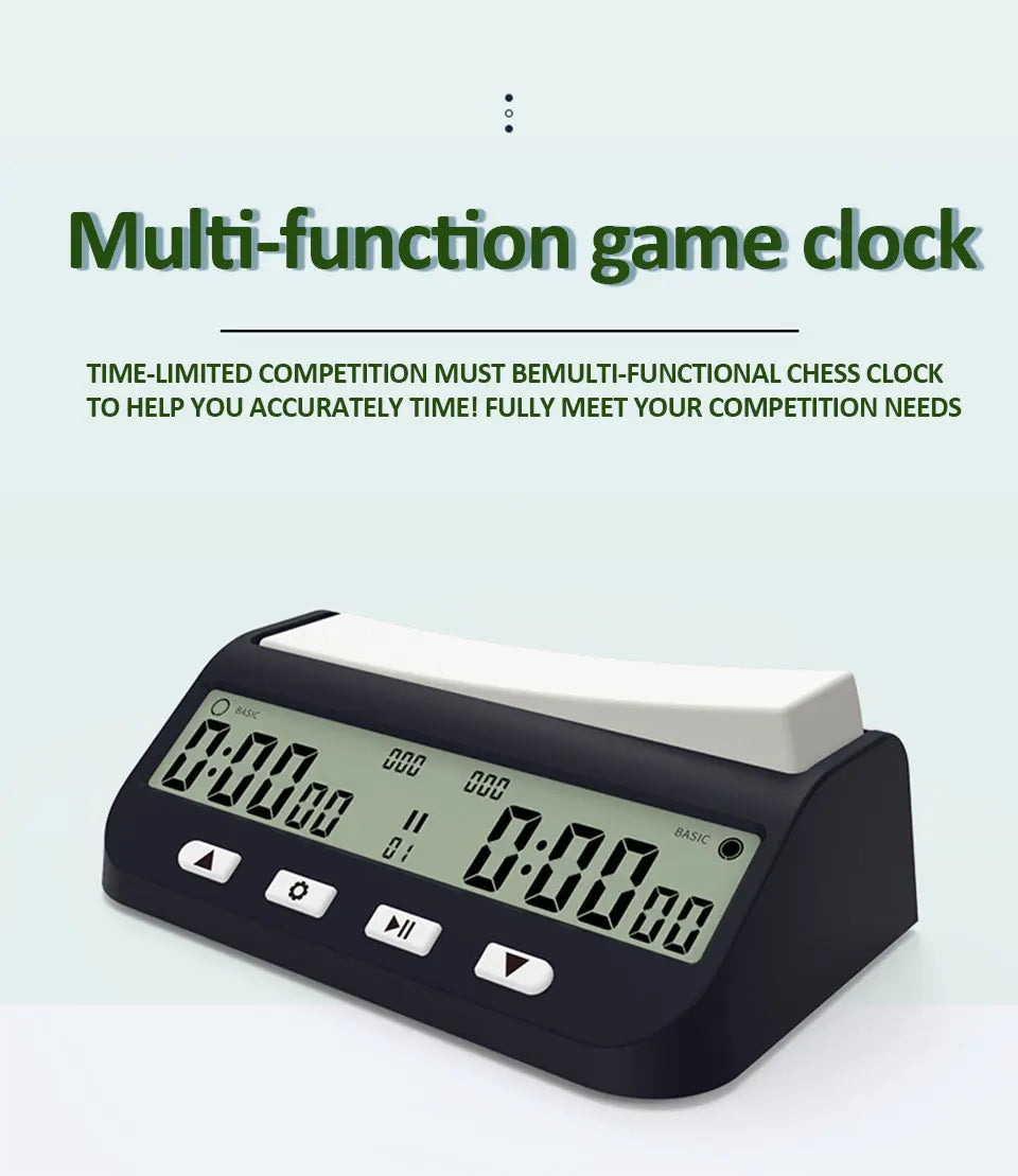 YS9901/YS902 Multipurpose Portable Professional Chess Clock Digital Chess Timer Game Timer Count Up/Down Precise Game Stopwatch