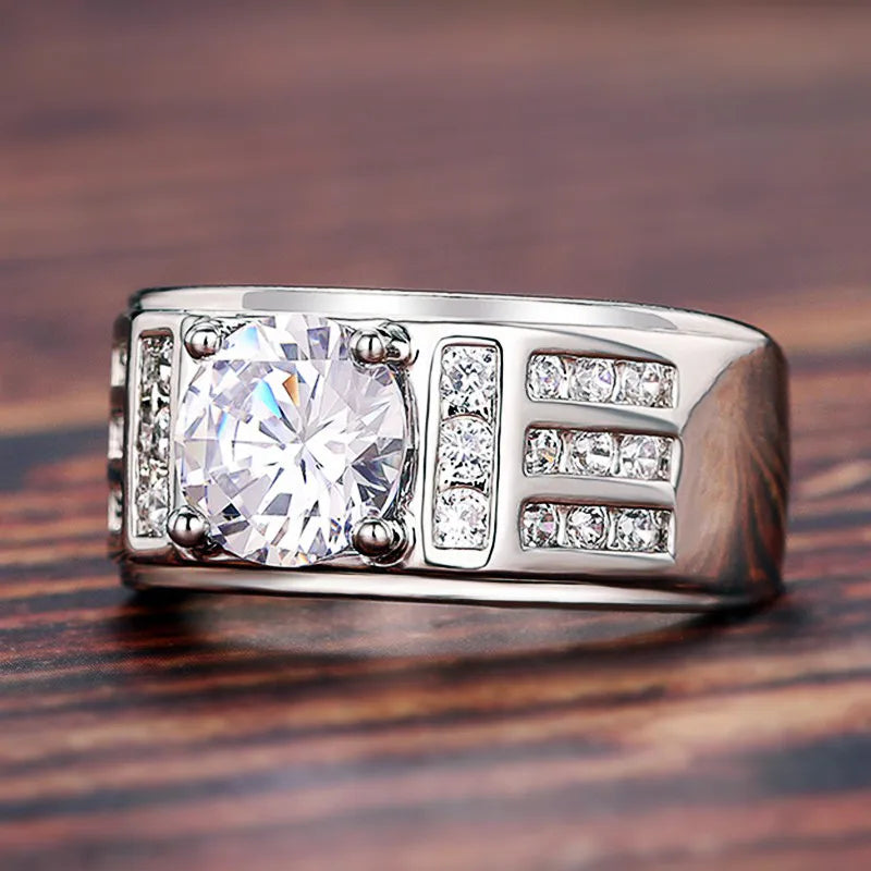 925 Sterling Silver Wedding Bands Women Rings with AAA Cubic Zirconia Engagement Proposal Rings Fashion Versatile Jewelry