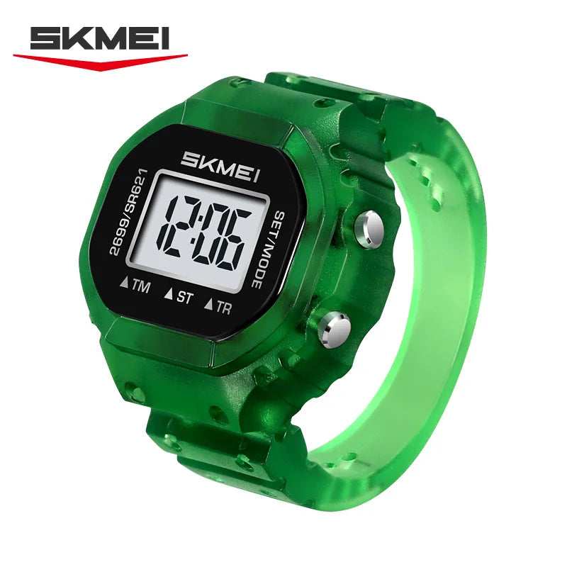 SKMEI 2699 Fashion Women Rings Finger Watches Chronograph LED Party Digital Plastic Watches Lady Rings Jewelry Gift