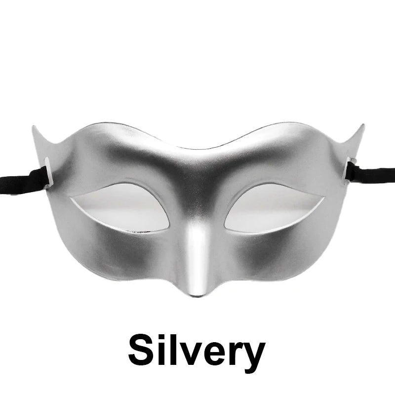 Women Man Sexy Gentleman Masquerade Mask Prom Mask Halloween Party Props Black White Retro Mask Plastic Half Face Cosplay Mask