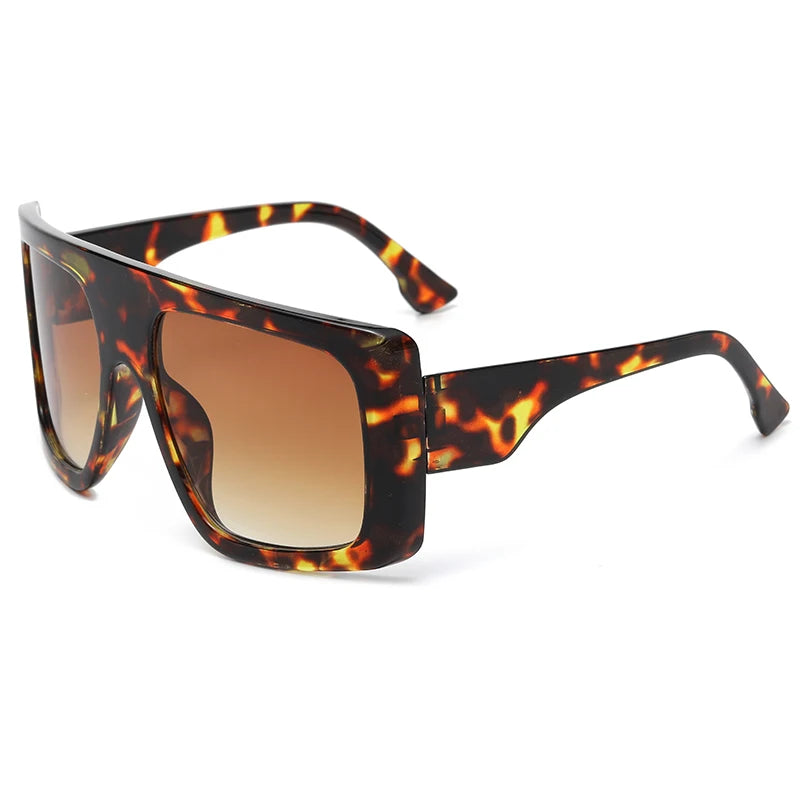 Protective Glasses Oversized Punk Square Sunglasses Y2K Unique Men Trendy Riding Sun Glasses Brand Outdoor New Eyewear UV400