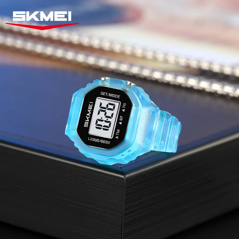 SKMEI 2699 Fashion Women Rings Finger Watches Chronograph LED Party Digital Plastic Watches Lady Rings Jewelry Gift