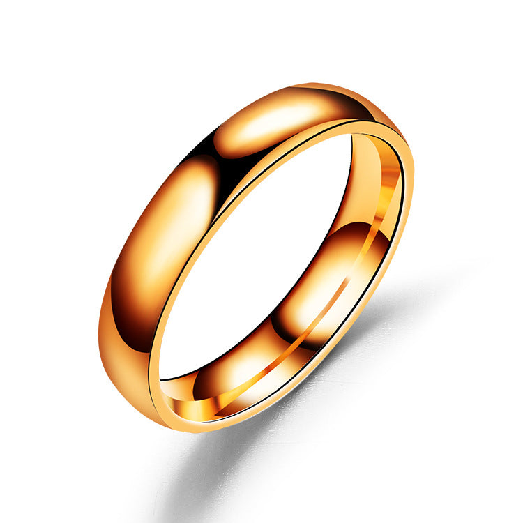 Simple 2mm 4mm 6mm Titanium Ring Women Men Prevent Allergy High Polished Wedding Rings Stainless Steel Couple Finger Jewelry