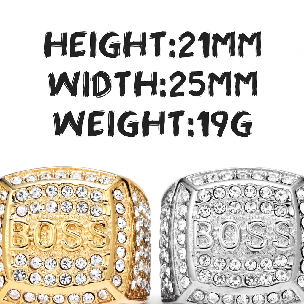 Shiny Gemstone Luxury Stainless Steel Men Rings Punk New In For Male Women Fashion Jewelry Creativity Gift Wholesale Dropshiping