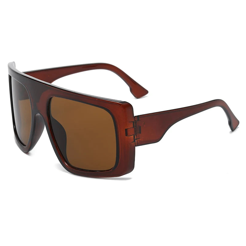 Protective Glasses Oversized Punk Square Sunglasses Y2K Unique Men Trendy Riding Sun Glasses Brand Outdoor New Eyewear UV400