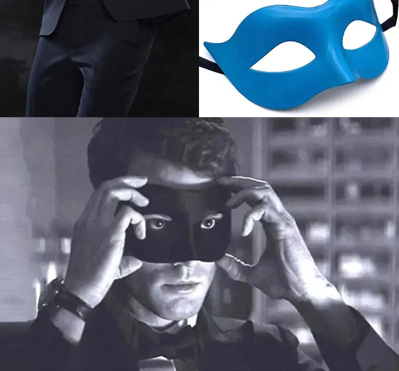 Women Man Sexy Gentleman Masquerade Mask Prom Mask Halloween Party Props Black White Retro Mask Plastic Half Face Cosplay Mask