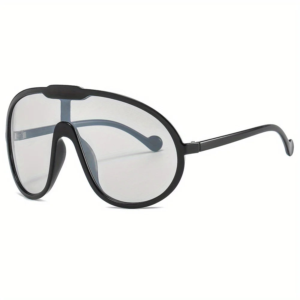 Hiking Oversized Square Anti Light Glasses Women Punk Fashion Big Frame Vintage Cycling Glasses Men Gradient Shades UV400