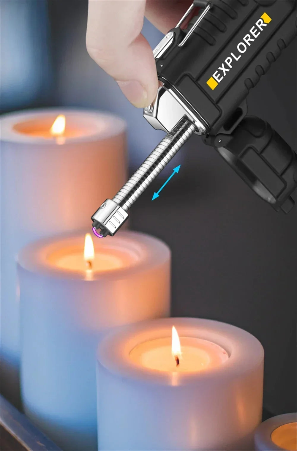 NEW USB Tape-C Waterproof Lighter Arc Plasma Lighter 360 Rotation Ignition Outdoor Camping Windproof Lighter Smoking