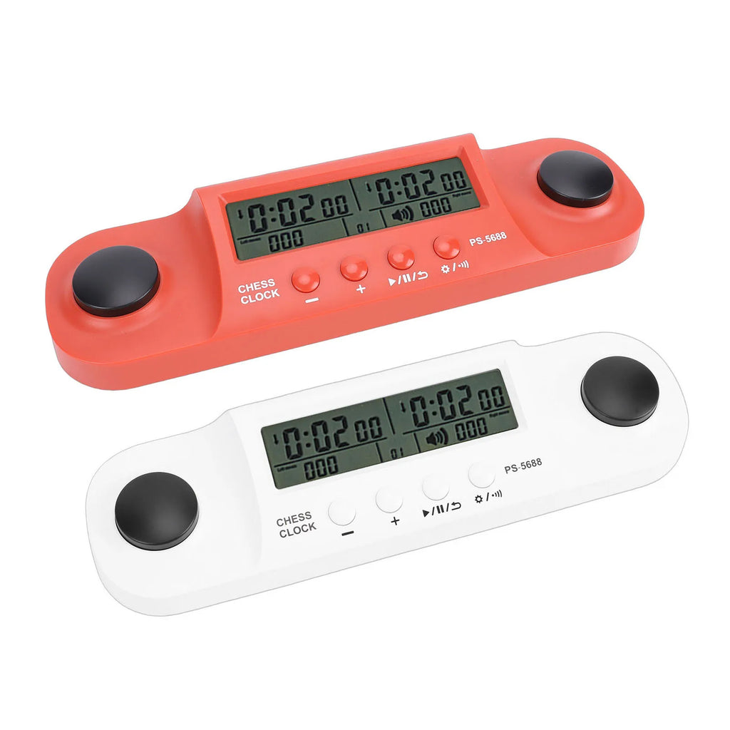 Chess Clock Battery Operated HD Display Chess Timer for International Chess Chinese Chess Competition Portable Game Timer