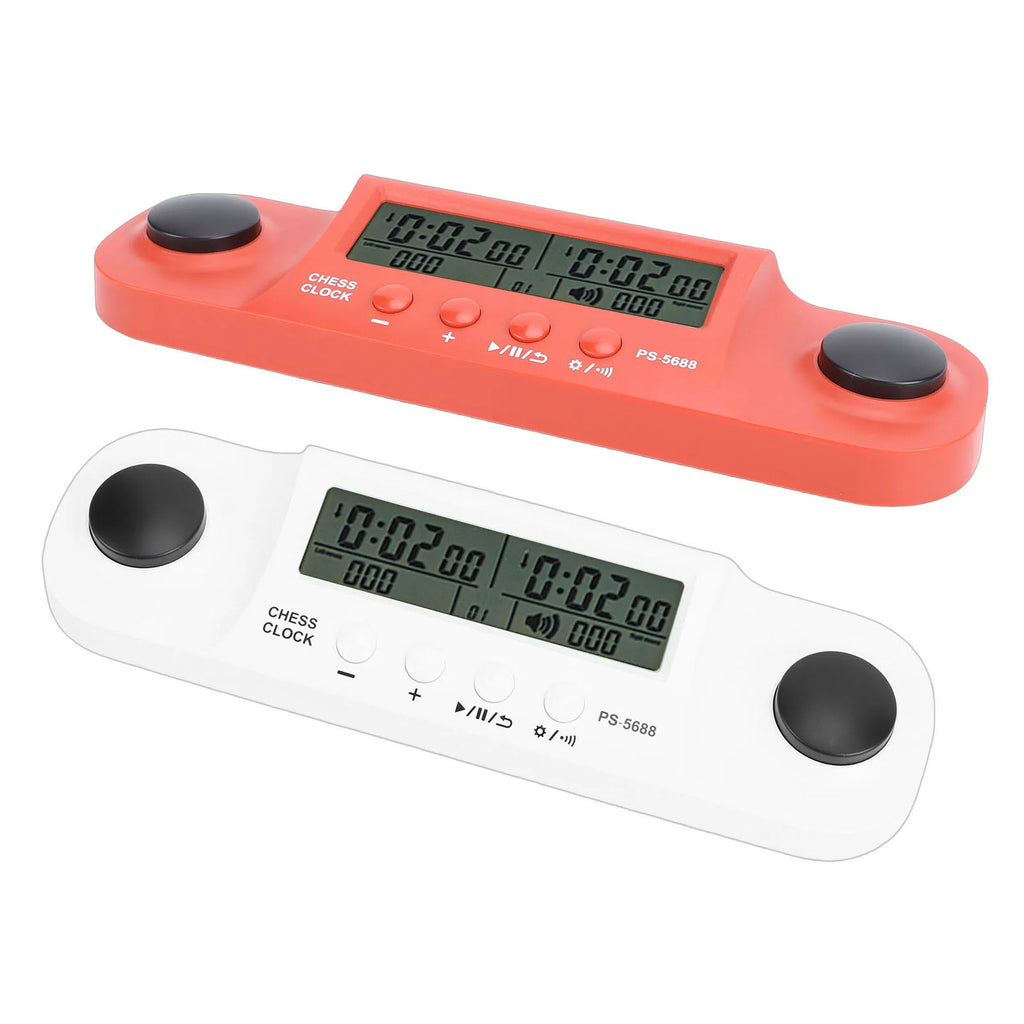 Chess Clock Battery Operated HD Display Chess Timer for International Chess Chinese Chess Competition Portable Game Timer