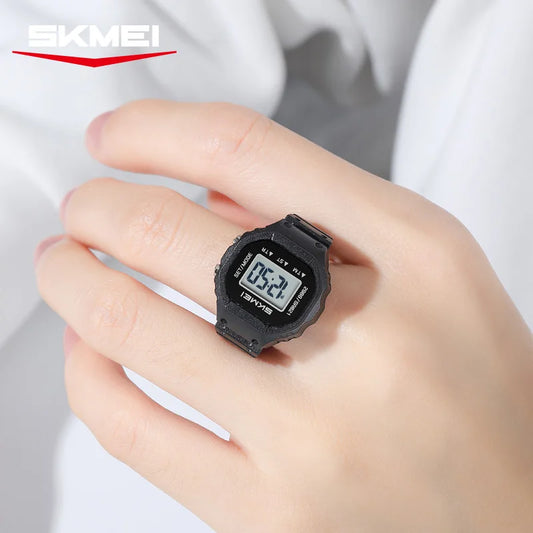 SKMEI 2699 Fashion Women Rings Finger Watches Chronograph LED Party Digital Plastic Watches Lady Rings Jewelry Gift