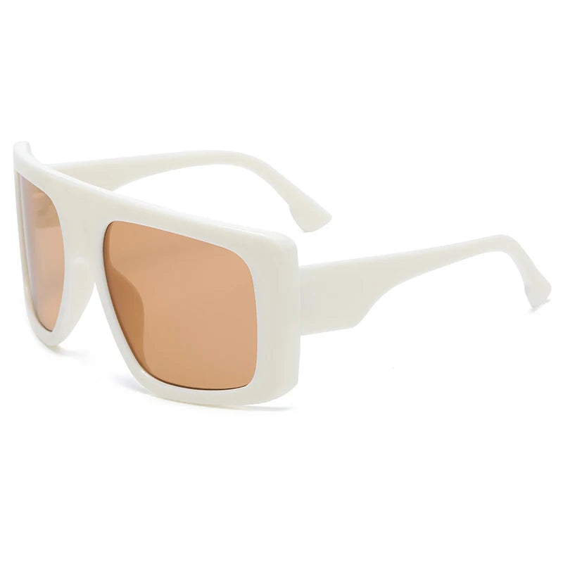 Protective Glasses Oversized Punk Square Sunglasses Y2K Unique Men Trendy Riding Sun Glasses Brand Outdoor New Eyewear UV400