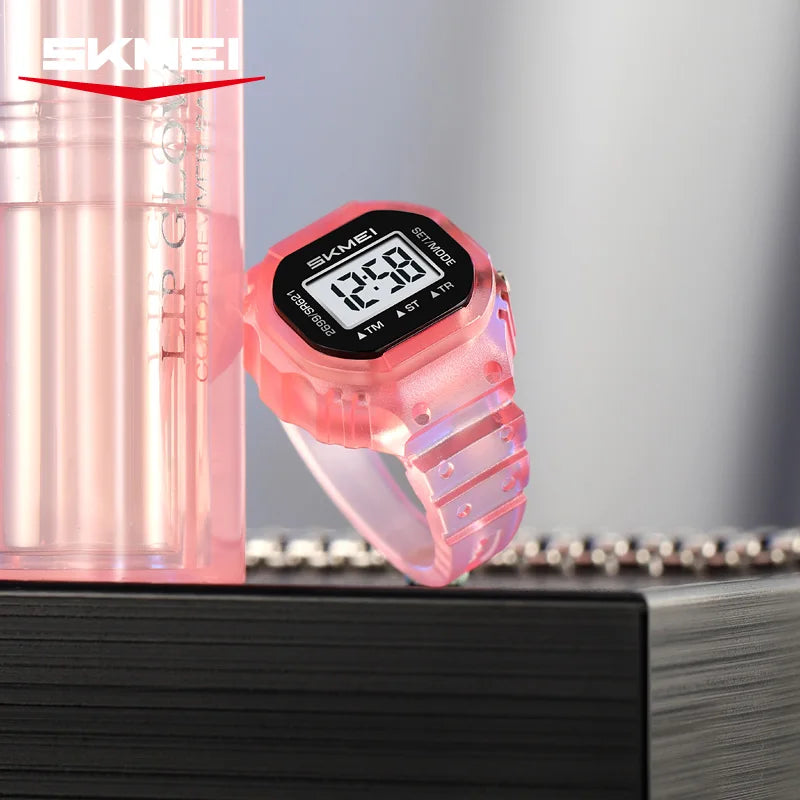 SKMEI 2699 Fashion Women Rings Finger Watches Chronograph LED Party Digital Plastic Watches Lady Rings Jewelry Gift