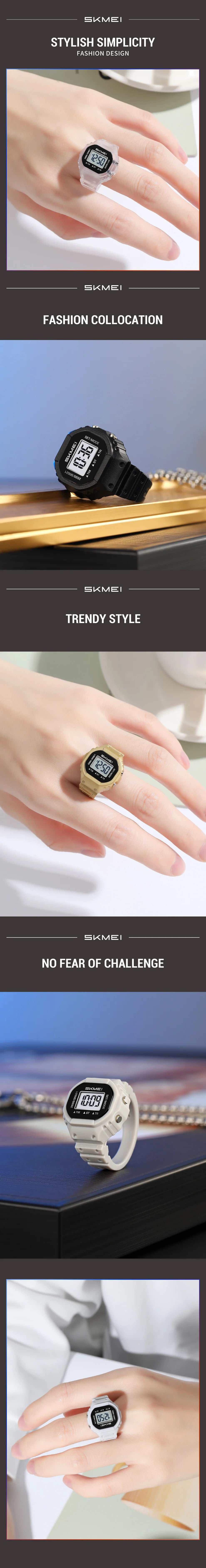 SKMEI 2699 Fashion Women Rings Finger Watches Chronograph LED Party Digital Plastic Watches Lady Rings Jewelry Gift