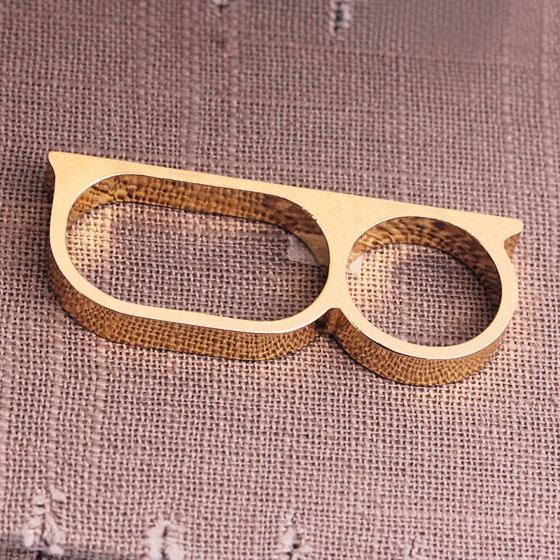 Three Finger Rings Man Metal Vintage Hard Ring For Party 3 Fingers Ring Rock Style Hip-hop Lover Gift For Boyfriend Masquerade