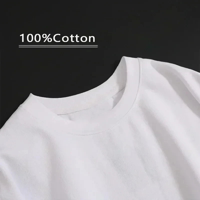 Trendy Little Bear 2026 Summer Casual new T-shirt Pure Cotton Cartoon Printed Men women Clothing New Anime Fashion Short Sleeve