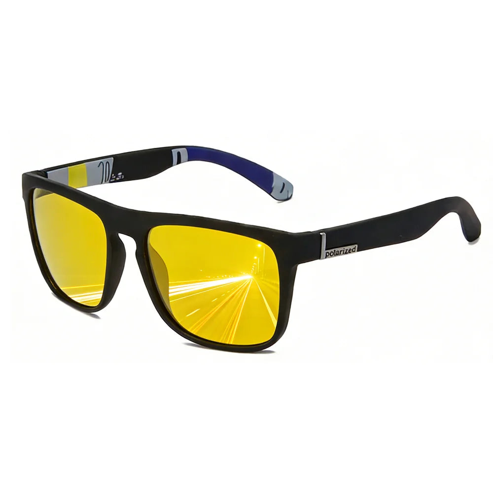 VIVIBEE Night Vision Glasses Yellow Polarized UV400 Men Square Driving Goggles Sports Women Anti Glare Car Eyepieces