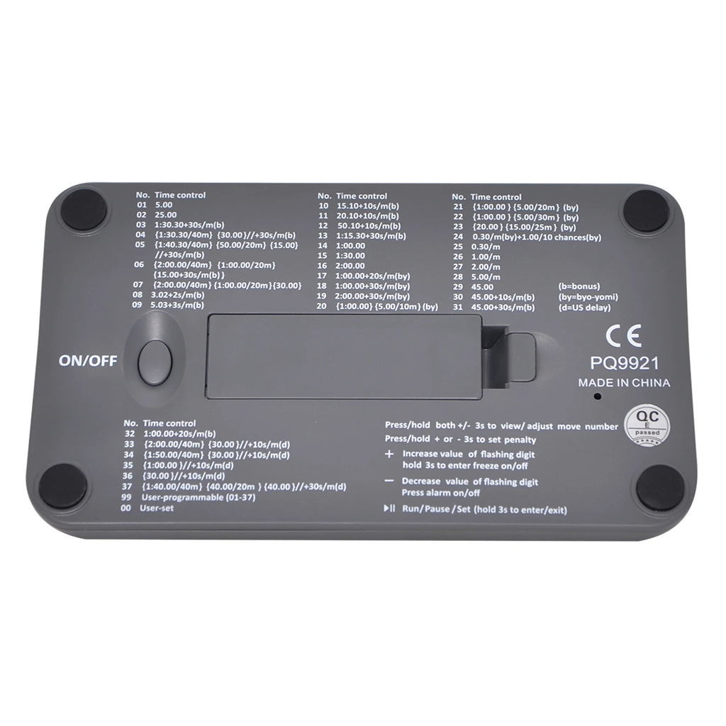 LEAP PQ9921 Chess Clock Digital Chess Timer for Board Games Timer 37 Preset Programme Countdown Bonus/Increment Delay Byo-yomi