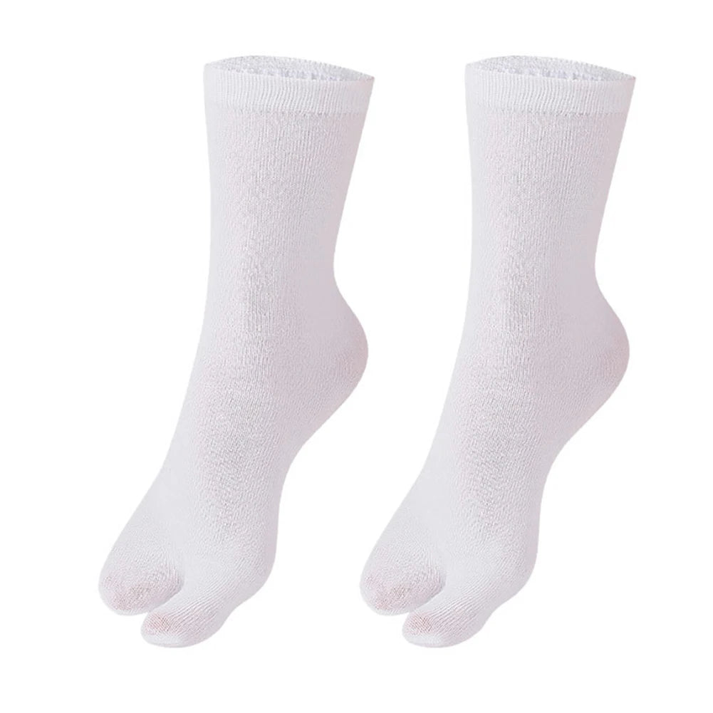 Fashion Japanese Style Tabi Toe Socks for Men Women Summer Fiber Two Finger Socks Kimono Flip Flop Sandal Split Tabi Toe Sock