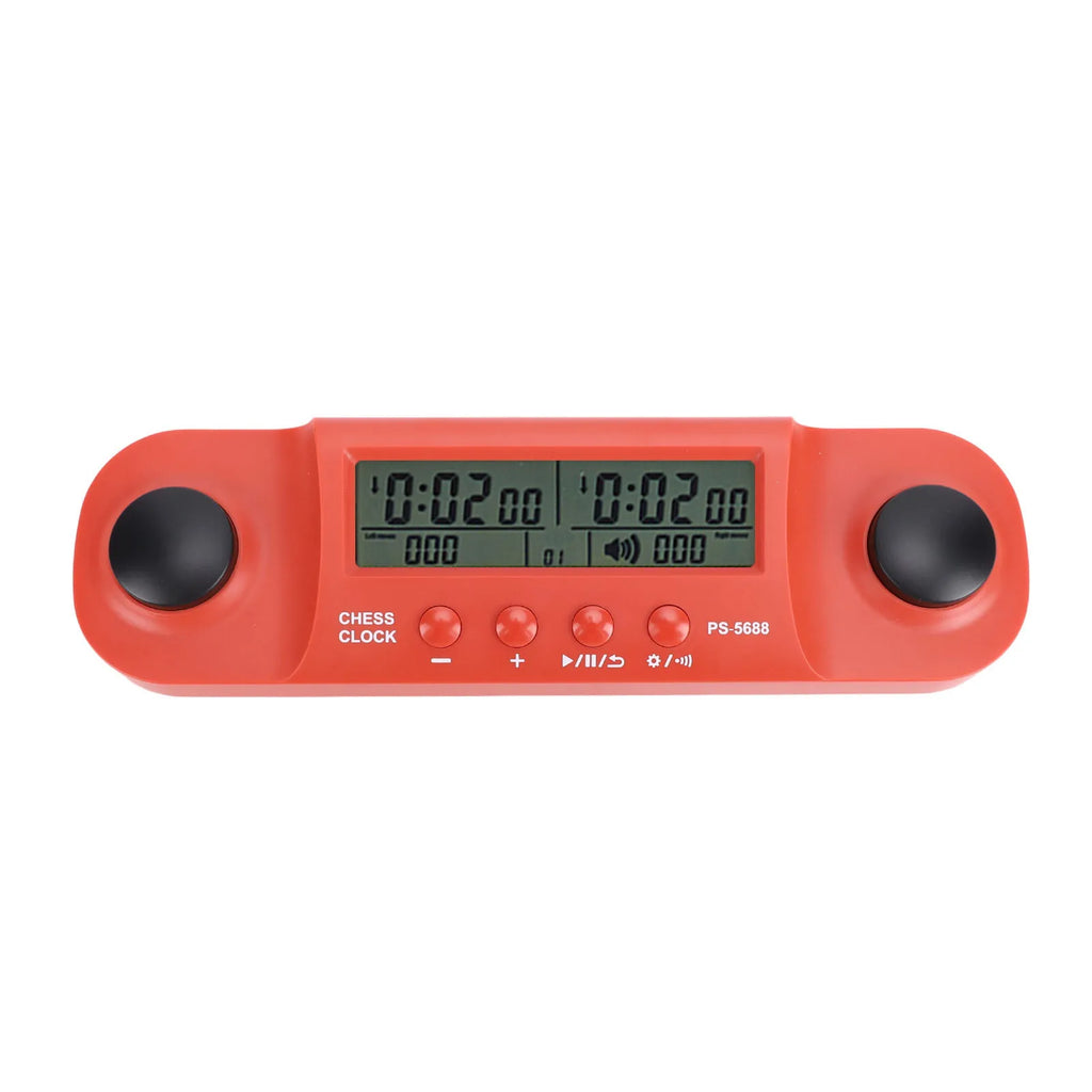 Chess Clock Battery Operated HD Display Chess Timer for International Chess Chinese Chess Competition Portable Game Timer