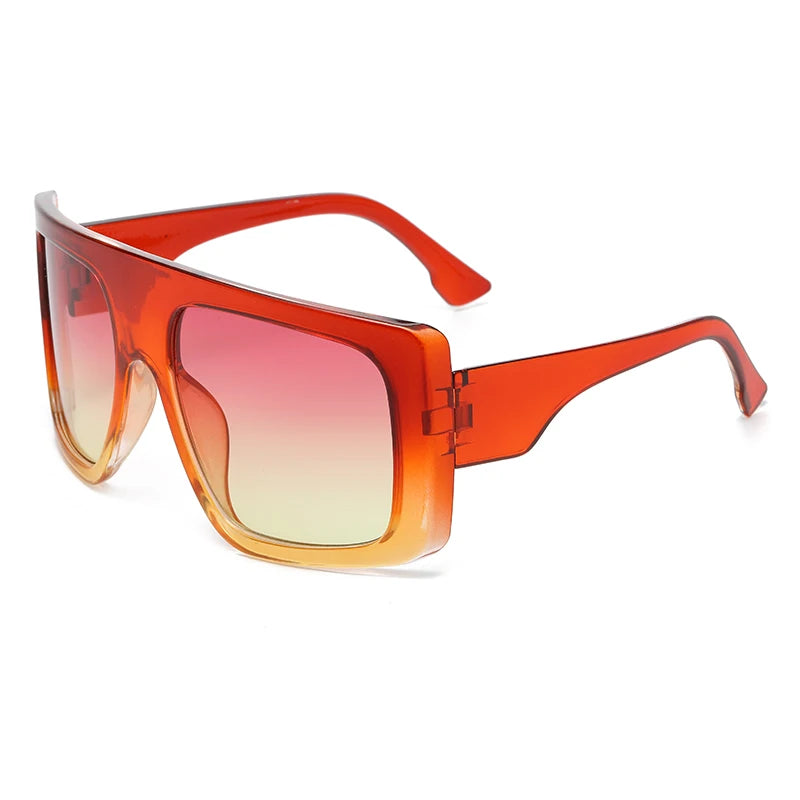 Protective Glasses Oversized Punk Square Sunglasses Y2K Unique Men Trendy Riding Sun Glasses Brand Outdoor New Eyewear UV400