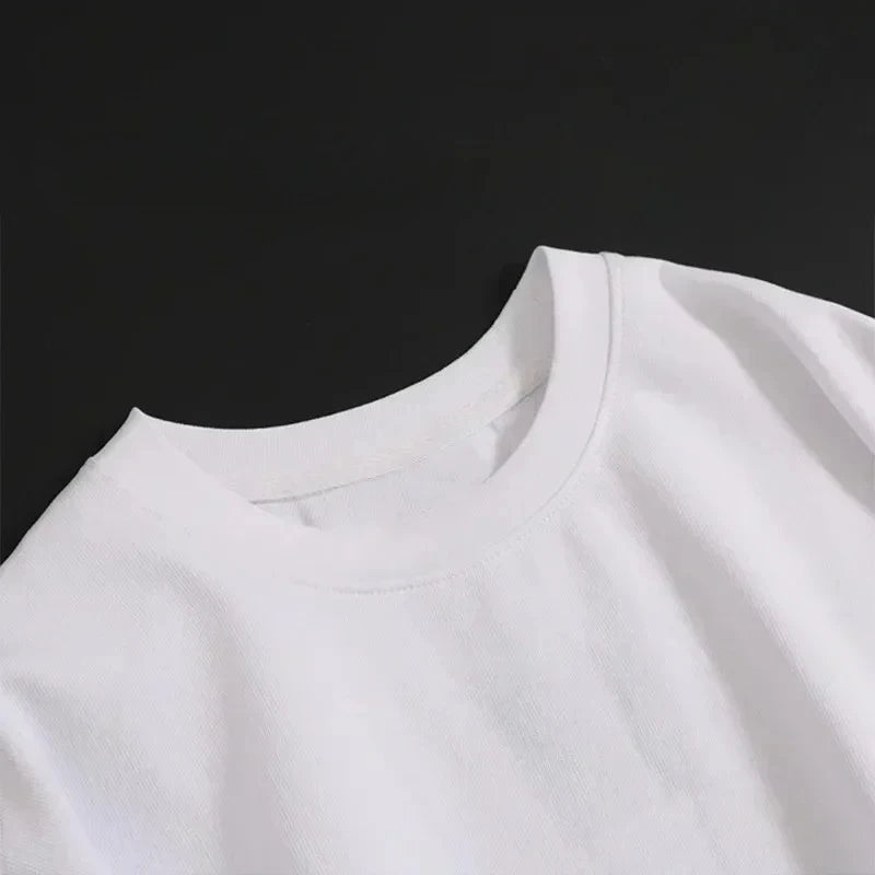 Trendy Little Bear 2026 Summer Casual new T-shirt Pure Cotton Cartoon Printed Men women Clothing New Anime Fashion Short Sleeve