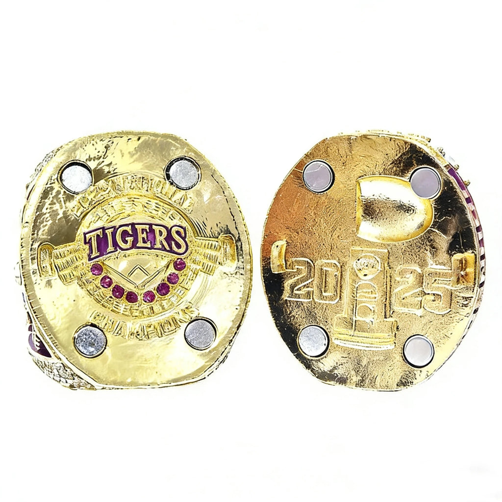 New 2025 Creative Championship ring Set Stainless steel and alloys souvenir Gift for Friends college Baseball Gift Fan ring