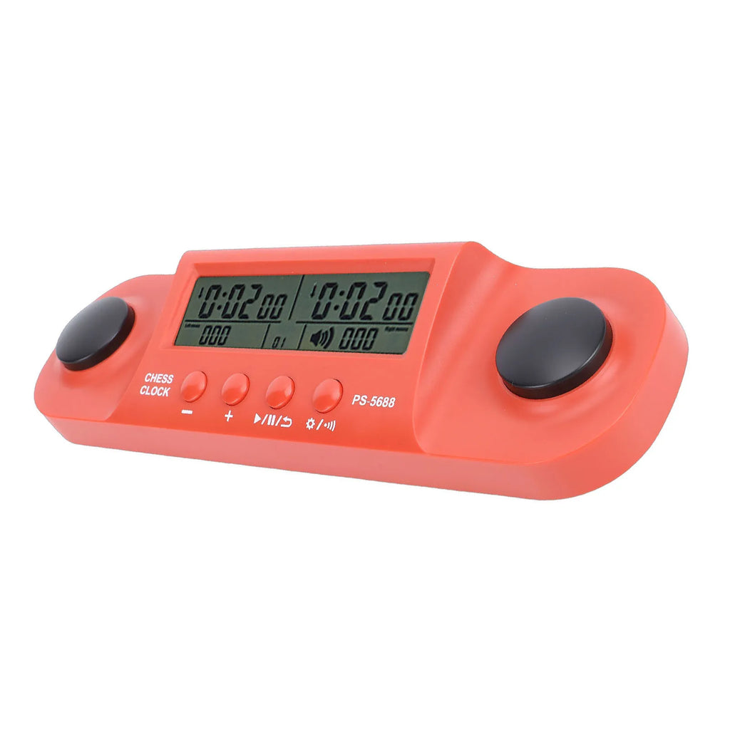 Chess Clock Battery Operated HD Display Chess Timer for International Chess Chinese Chess Competition Portable Game Timer
