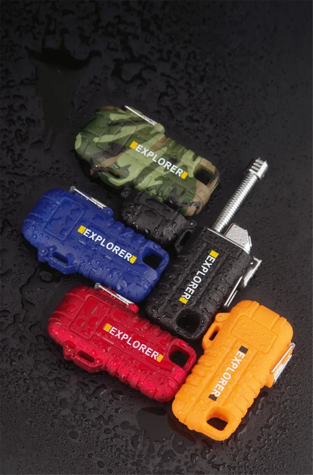 NEW USB Tape-C Waterproof Lighter Arc Plasma Lighter 360 Rotation Ignition Outdoor Camping Windproof Lighter Smoking