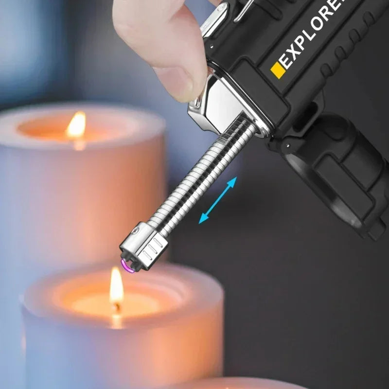 NEW USB Tape-C Waterproof Lighter Arc Plasma Lighter 360 Rotation Ignition Outdoor Camping Windproof Lighter Smoking