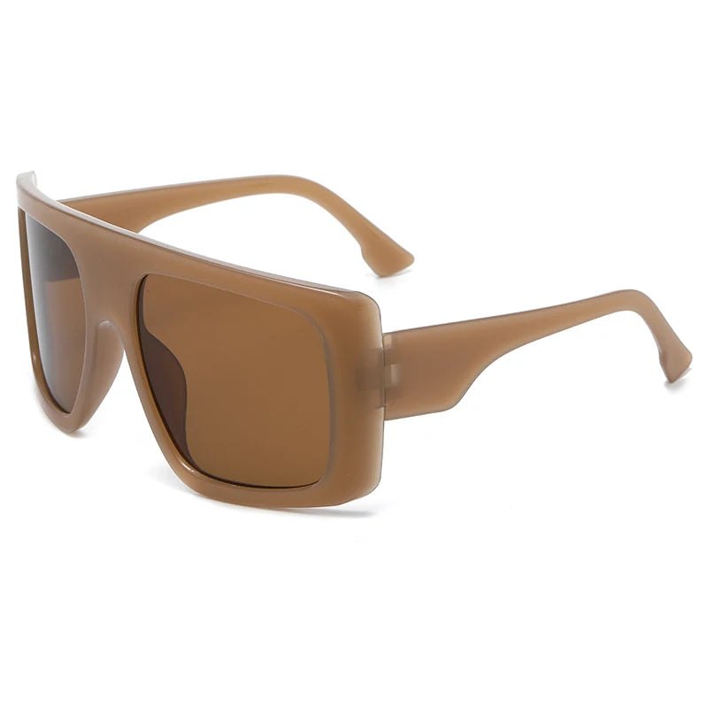 Protective Glasses Oversized Punk Square Sunglasses Y2K Unique Men Trendy Riding Sun Glasses Brand Outdoor New Eyewear UV400