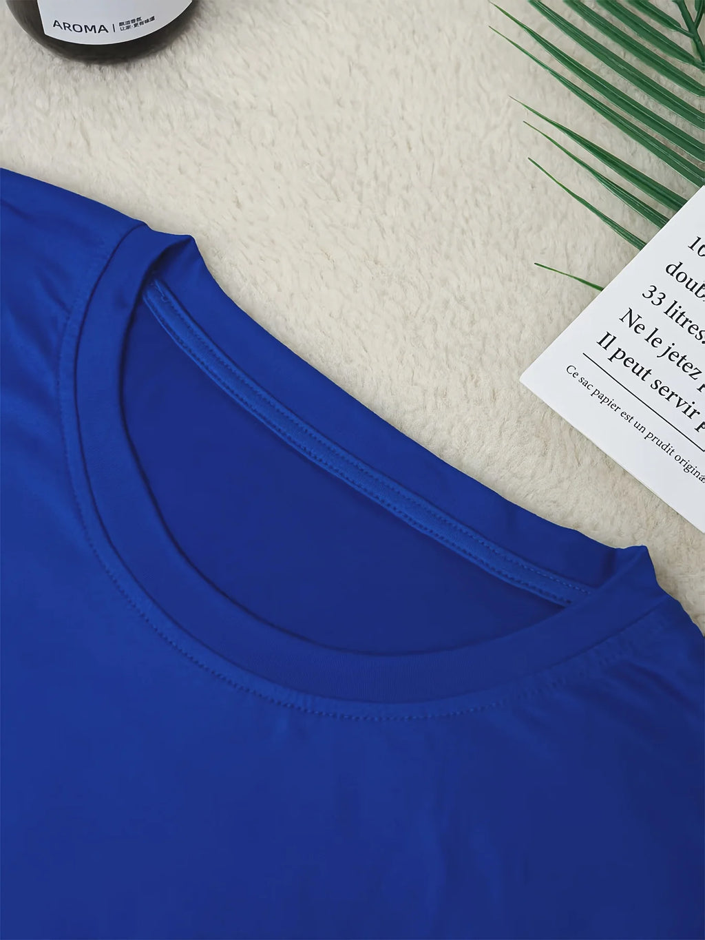 Summer men's 100% pure cotton casual fashionable loose FAITH OVER FEAR letter printed round neck short sleeved T-shirt