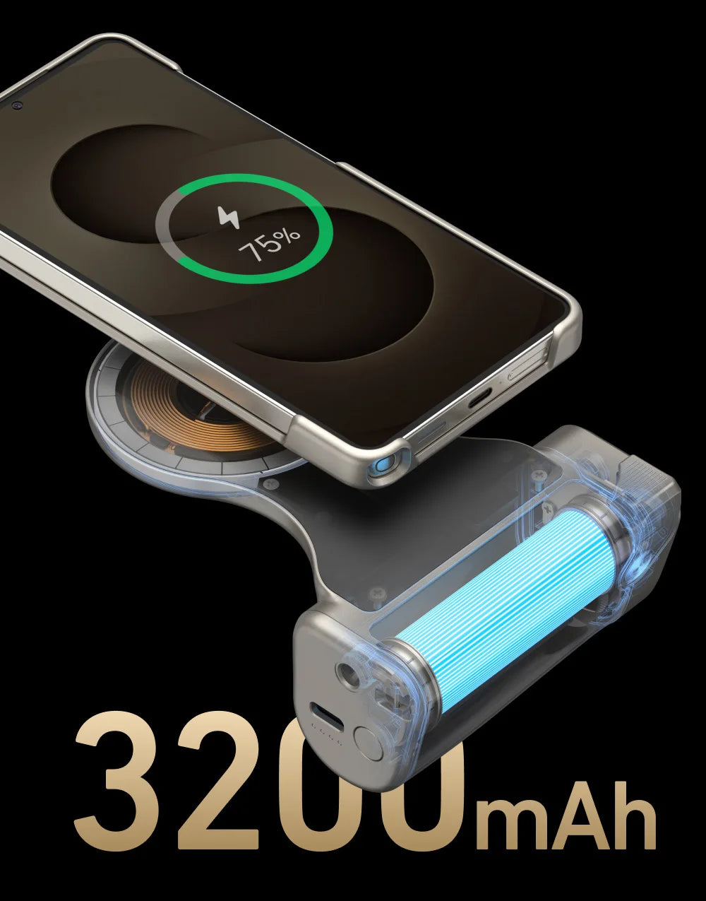 TELESIN Master Grip Kit for SAMSUNG S26 Ultra Magnetic Phone Camera Grip 3200mAh Battery Wireless Charging ND Filter Fill light