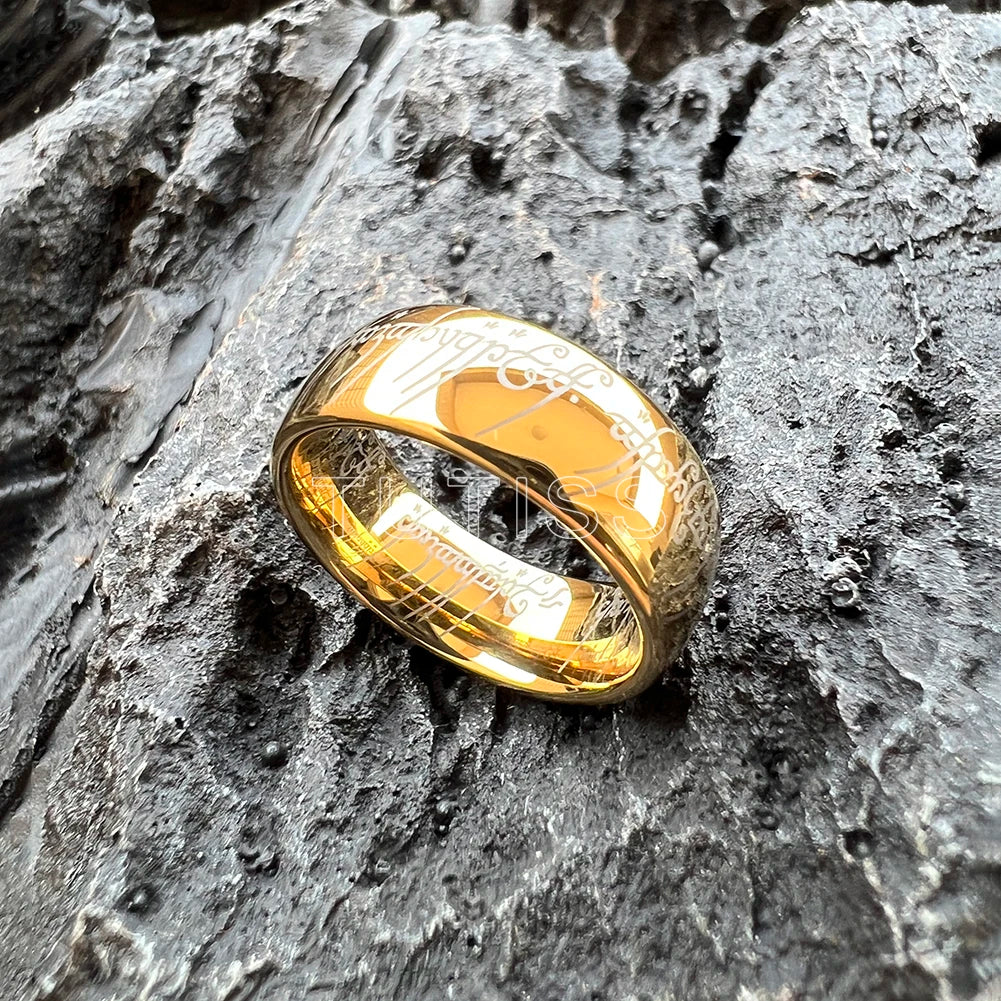 TUTISS 6/8mm Men Women Popular Engraving Ring Tungsten Wedding Band Domed Polished Stocks On Hand