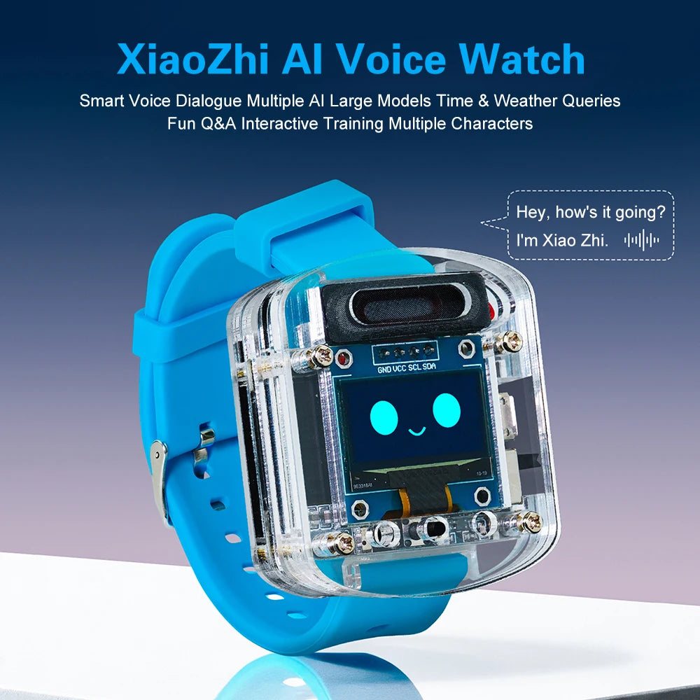 Xiaozhi AI Electronic Voice Watch Kit Artificial Intelligence Conversation ESP32 S3 N16R8 Development Board OLED Screen AI Robot
