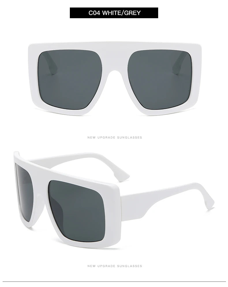 Protective Glasses Oversized Punk Square Sunglasses Y2K Unique Men Trendy Riding Sun Glasses Brand Outdoor New Eyewear UV400